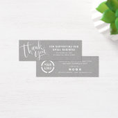 Modern manuscript met logo zaken dank u tussenvoeg mini visitekaartjes (Bureau)