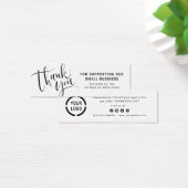 Modern manuscript met logo zaken dank u tussenvoeg mini visitekaartjes (Bureau)