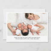 Modern manuscript verdubbelt Joy 4 Foto's Aankondiging (Achterkant)