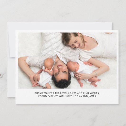 Modern manuscript verdubbelt Joy 4 Foto's Aankondiging (Achterkant)