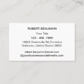 Modern Maple Leaf Visitekaartje (Achterkant)