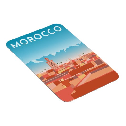 Modern Marakesh Travel Magneet (Rechterzijde)