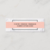 Modern Marble Clean Mini Visitekaartje (Achterkant)