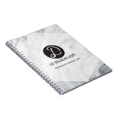Modern Marble Customize with Your logo and website Notitieboek (Rechterzijde)