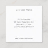 Modern Marble Dentist Visitekaartje (Achterkant)