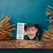 Modern Marble Family Photo Keepomwille Memorial Fotoplaat (Zijkant)