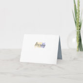 Modern Marble Glitter Bedankt Dusty Blue ID816 Kaart (Achterkant)