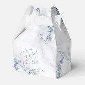 Modern Marble Glitter Dank u V2 Dusty Bl ID816 Bedankdoosjes (Voorkant Zijde)