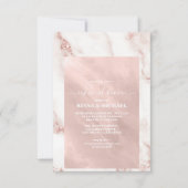 Modern Marble Glitter Rehearsal Roos Gold ID816 Kaart (Voorkant)