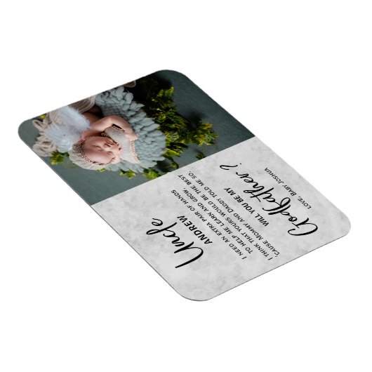 Modern Marble Godfather Foto Voorstel Magneet (Rechterzijde)