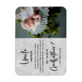 Modern Marble Godfather Foto Voorstel Magneet (Verticaal)