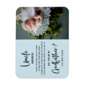 Modern Marble Godfather Foto Voorstel Magneet (Verticaal)