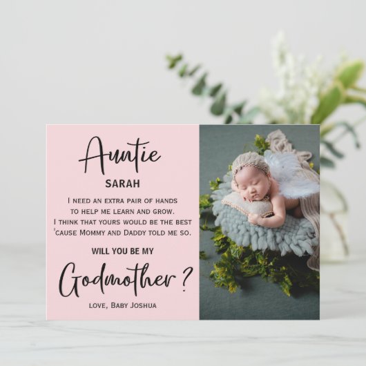 Modern Marble Godmoeder Photo Voorstel (Staand voorkant)