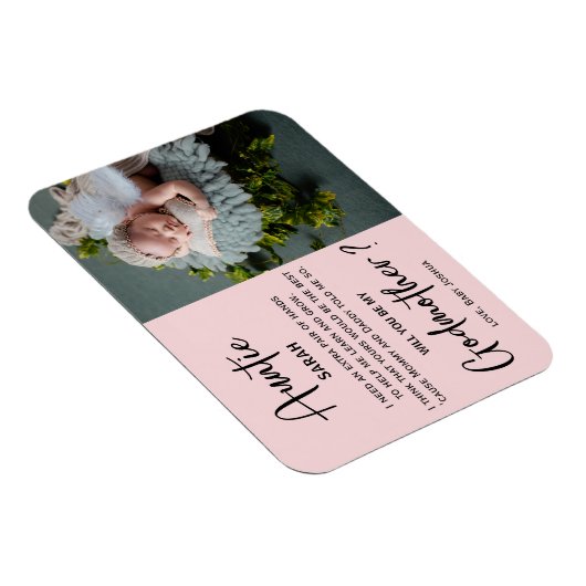 Modern Marble Godmoeder Photo Voorstel Magneet (Rechterzijde)