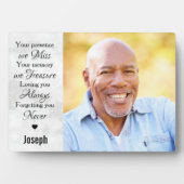 Modern Marble Herembrance Keepomwille Photo Memori Fotoplaat (voorkant)