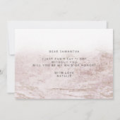 Modern Marble Mauve Maid of Honor proposal Kaart (Achterkant)