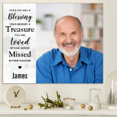 Modern Marble Memorial Herembrance Keepomwille Fot Poster