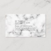 Modern Marble Paint Stroke Glitter - Visitekaartje (Achterkant)
