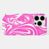 Modern Marble Pattern Design in Pink and White Case-Mate iPhone Case (Achterkant (horizontaal))