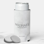 Modern Marble Personalized Groomsman Seltzer Blikjeskoeler