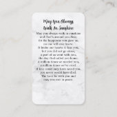 Modern Marble Photo Sympathie Memorial Prayer Kaar Contactkaartje (Achterkant)