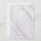 Modern Marble Sweet 16 Verjaardag uitnodiging (Achterkant)