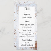 Modern Marble Texture Wedding Design MENU (Voorkant / Achterkant)