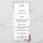 Modern Marble Texture Wedding Design MENU (Voorkant)