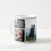 Modern Marble Vaderdag Foto Koffiemok (Voorkant links)