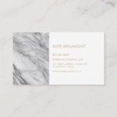 Modern Marble visitekaartje (Achterkant)
