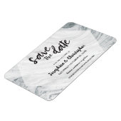 Modern Marble Wedding Save the date Magneet (Linkerzijde)