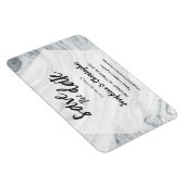 Modern Marble Wedding Save the date Magneet (Rechterzijde)