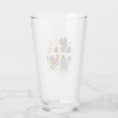 Modern Mardi Gras Glas (Achterkant)