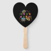 Modern Mardi Gras Handwaaier (Achterkant)