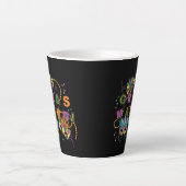 Modern Mardi Gras Latte Mok (Voorkant)