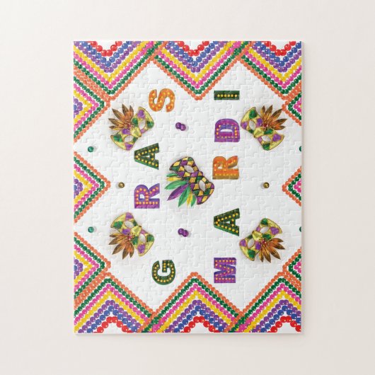 Modern Mardi Gras Legpuzzel (Verticaal)