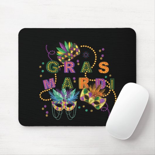 Modern Mardi Gras Muismat (Met muis)