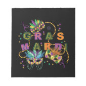 Modern Mardi Gras Notitieblok (Voorkant)