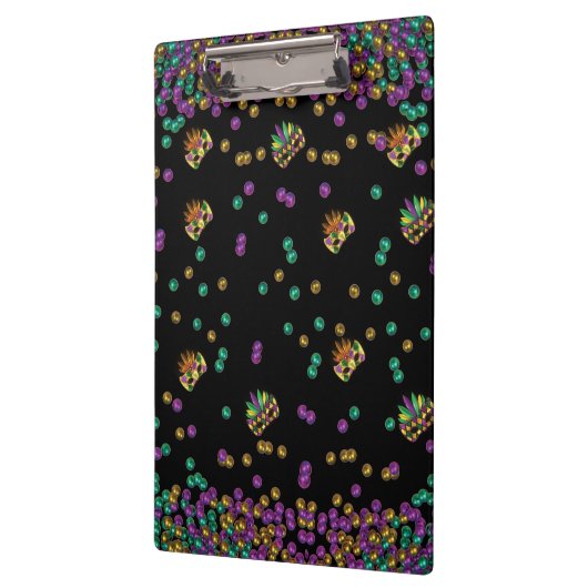 Modern Mardi Gras Pattern Klembord (Links)