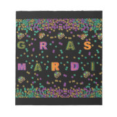 Modern Mardi Gras Pattern Notitieblok (Voorkant)