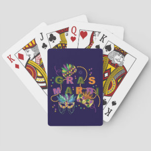 Modern Mardi Gras Pokerkaarten
