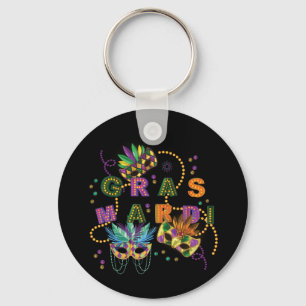Modern Mardi Gras Sleutelhanger