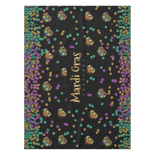 Modern Mardi Gras Tafelkleed (Voorkant)