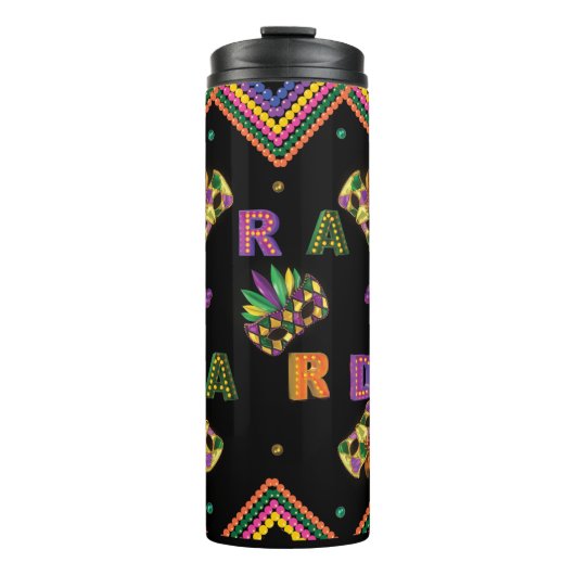Modern Mardi Gras Thermosbeker (Voorkant)