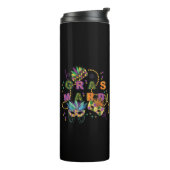 Modern Mardi Gras Thermosbeker (Gedraaid links)