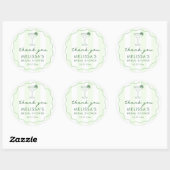 Modern Margaritas Matrimony Bridal Shower Favor Ronde Sticker (Vel)