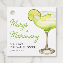 Modern Margs & Matrimony Cocktail Vrijgezellenfees Bedankjes Labels