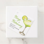 Modern Margs & Matrimony Cocktail Vrijgezellenfees Bedankjes Labels (In situ)