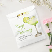 Modern Margs & Matrimony Cocktail Vrijgezellenfees Bedankzakje (Gezegeld)