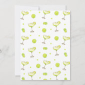 Modern Margs & Matrimony Cocktail Vrijgezellenfees Kaart (Achterkant)